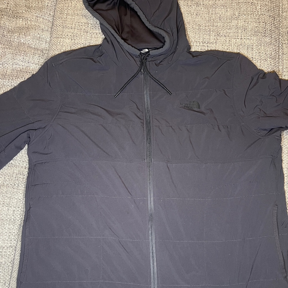 North Face Quilted Full Zip Hoodie